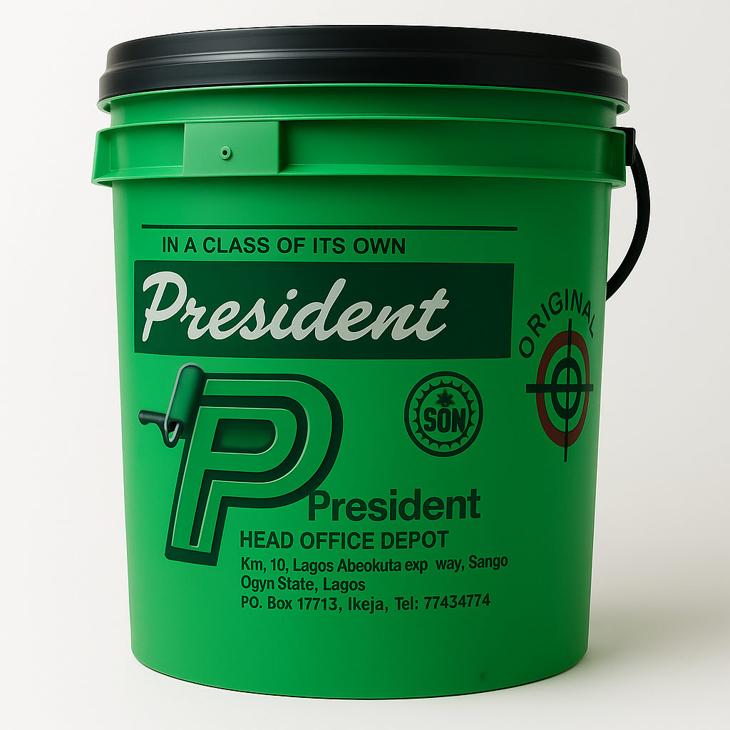 President Paint paint bucket